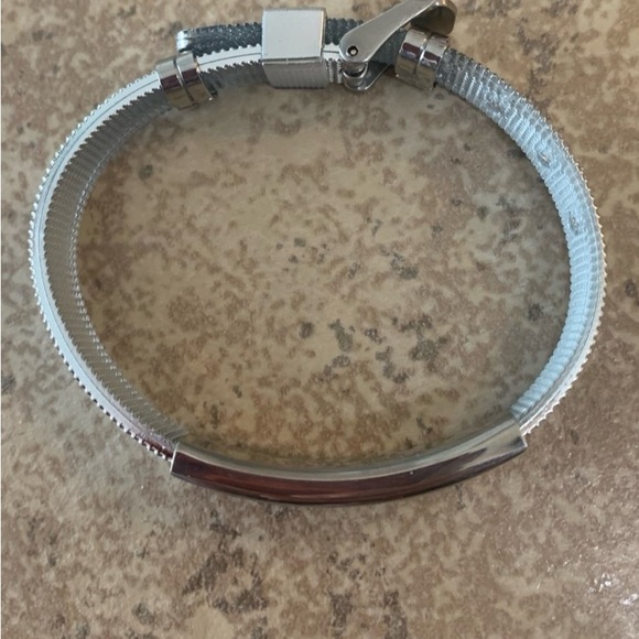 New! Stainless Steel Unisex Emergency Alert Diabetic Bracelet. Silver Tone. - Picture 8 of 9